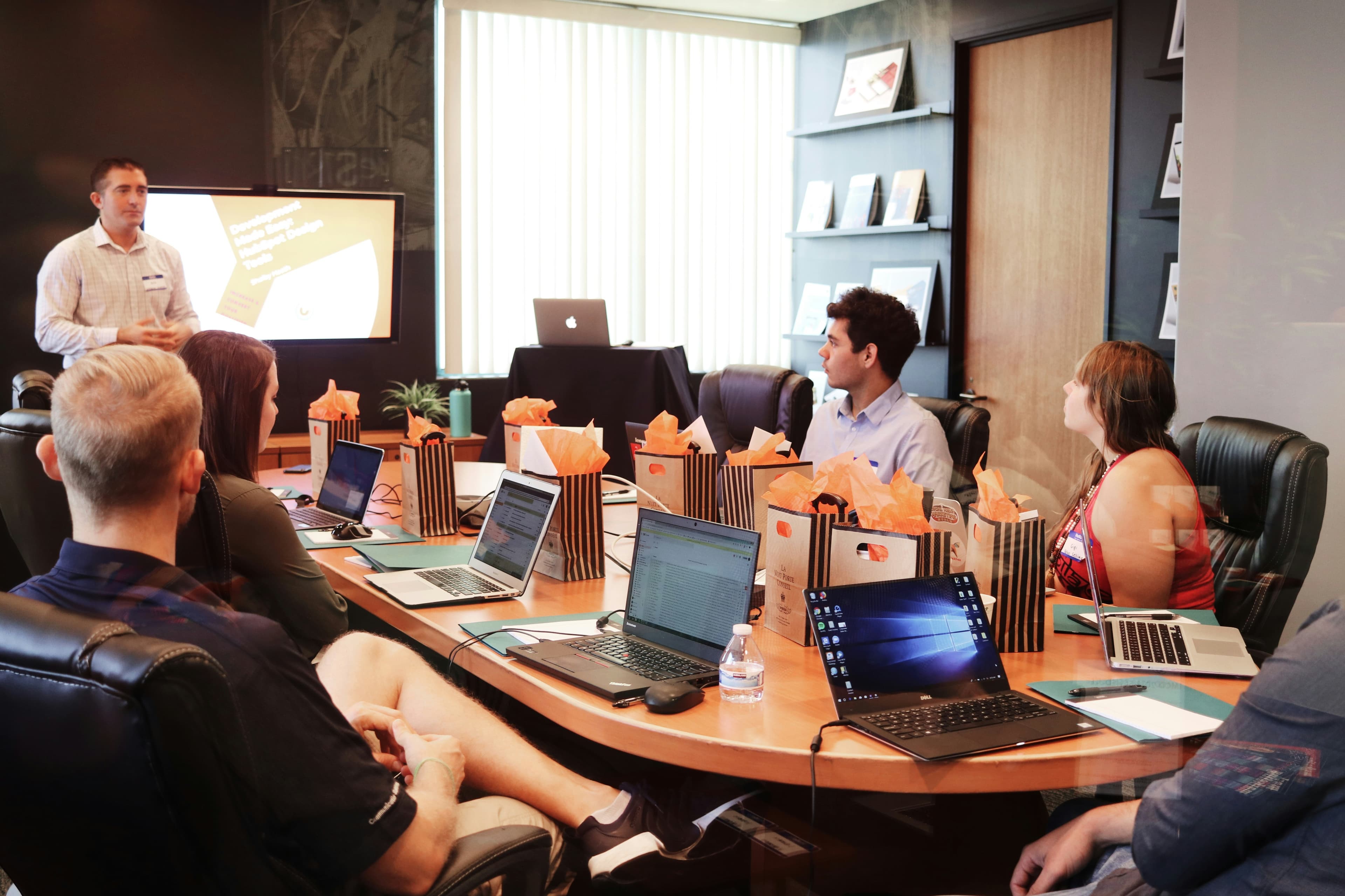 Oye Startup consultants in a business meeting